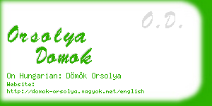 orsolya domok business card
